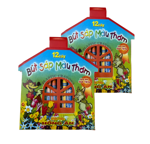 Bút sáp nhà 12 màu thơm